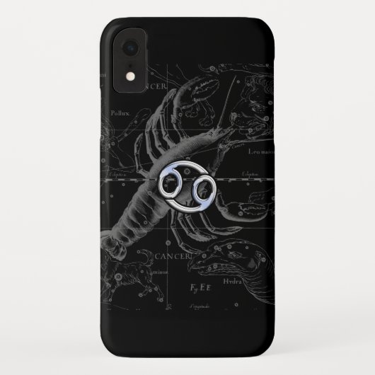 Coques Case-Mate iPhone Chrome comme Cancer Symbole Zodiaque sur Hevelius (Dos)