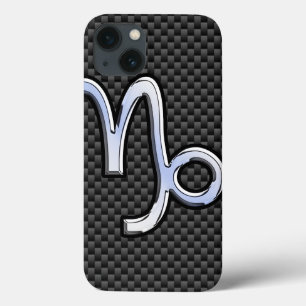 Etui iPhone Case-Mate Chrome comme Capricorn Zodiac Sign on Carbon Fibre