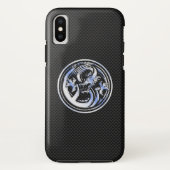 Coques Case-Mate iPhone Chrome comme Dragon Crest Carbon Impression (Dos)