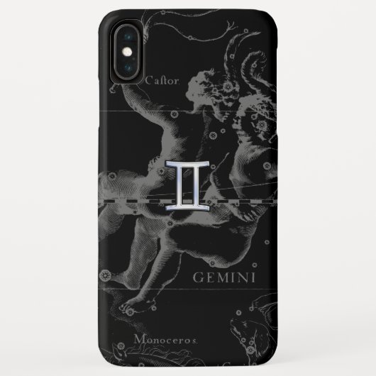 Coques Case-Mate iPhone Chrome comme Gemini Zodiac Symbole sur Hevelius (Dos)