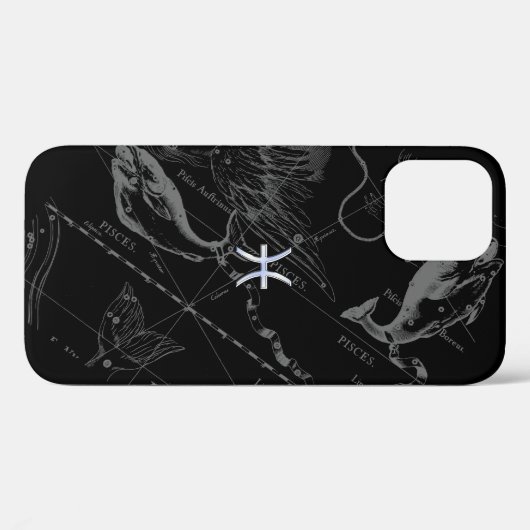 Coques Case-Mate iPhone Chrome comme Pisces Zodiac Connexion Hevelius (Verso (horizontal))