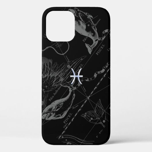 Coques Case-Mate iPhone Chrome comme Pisces Zodiac Connexion Hevelius (Verso)
