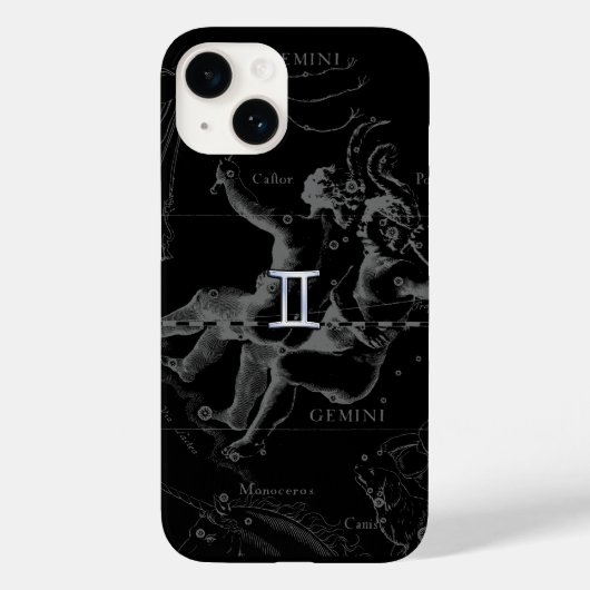 Coques Case-Mate iPhone Chrome d'argent comme Gemini Zodiac Connexion Heve (Verso)
