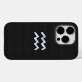 Coques Case-Mate iPhone Chrome like Aquarius Zodiac Sign on snake (Verso (horizontal))