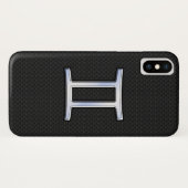 Coques Case-Mate iPhone Chrome moderne comme Gemini signe Zodiac (Dos (Horizontal))