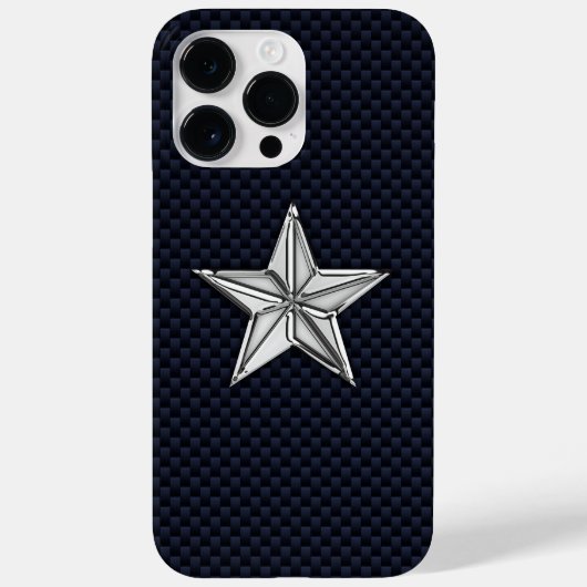 Coques Case-Mate iPhone Chrome Nautique Star sur l'impression de fibre de  (Verso)