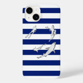 Coques Case-Mate iPhone Chrome Plongeur avec requins Imprimer sur les rayu (Verso)