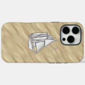 Coques Case-Mate iPhone Chrome Sailboat sur Sandy Beach Imprimer (Verso (horizontal))
