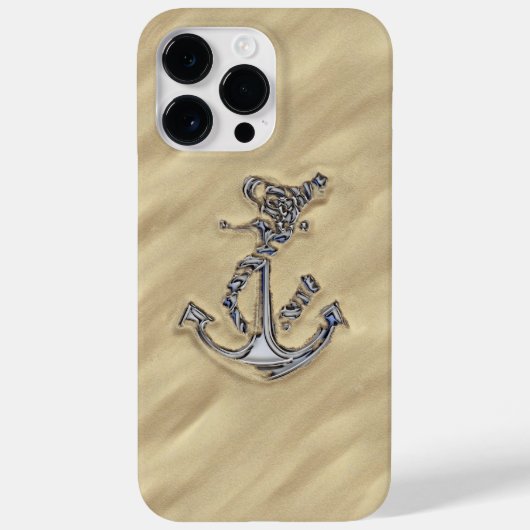 Coques Case-Mate iPhone Chrome Silver Rope Anchor (Verso)