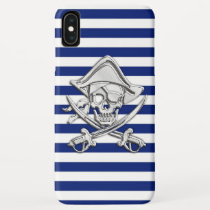 Coques Pour iPhone Chrome Style Pirate sur les bandes Nautiques