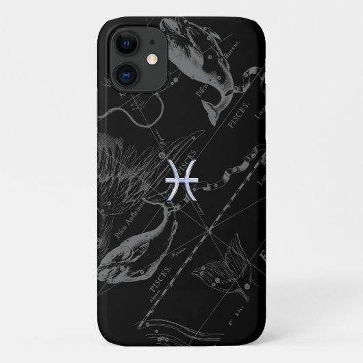 Coques Case-Mate iPhone Chrome Style Pisces Zodiac Connexion Hevelius (Dos)