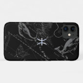 Coques Case-Mate iPhone Chrome Style Pisces Zodiac Connexion Hevelius (Dos (Horizontal))