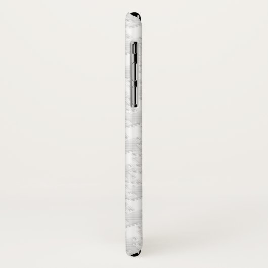 Coques Case-Mate iPhone Chrome White Ribbon Sensibilisation sur Houndstoot (Dos/Gauche)