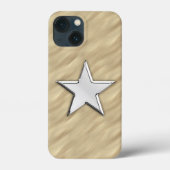 Coques Case-Mate iPhone Chromes Star on Sandy Beach (Verso)