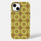 Coques Case-Mate iPhone Chrysanthème jaune Floral Purple Motif (Verso)