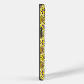 Coques Case-Mate iPhone Chrysanthème jaune Floral Purple Motif (Verso / Droite)