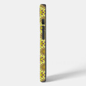 Coques Case-Mate iPhone Chrysanthème jaune Floral Purple Motif (Verso / Gauche)