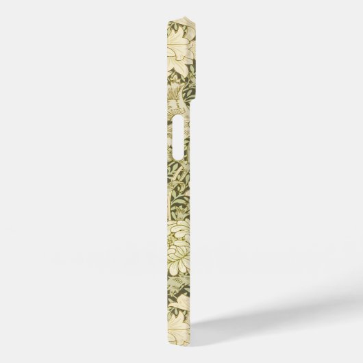 Coques Case-Mate iPhone Chrysanthème Olive Green William Morris Iphone14 (Verso / Droite)
