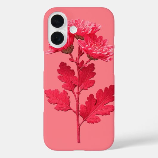 Coques Case-Mate iPhone Chrysanthème rose (Verso)