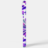 Coques Case-Mate iPhone Chrysanthème rose et pourpre (Verso / Gauche)