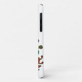 Coques Case-Mate iPhone Chrysanthèmes d'araignée chinois - rouge profond (Dos/Gauche)