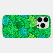 Coques Case-Mate iPhone Chrysanthèmes William Morris, vert citron et aqua (Verso (horizontal))
