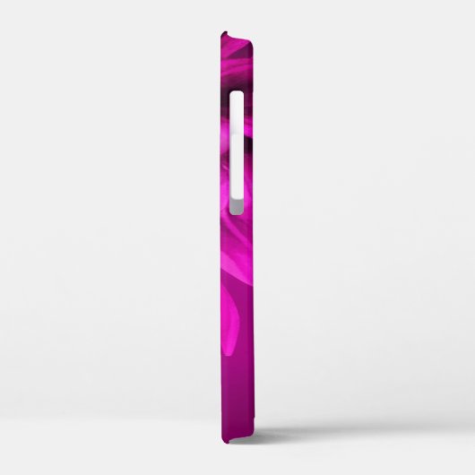 Coques Case-Mate iPhone Chrysanthemum prune violette nom personnalisé et i (Verso / Gauche)