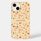 Coques Case-Mate iPhone Chute Thème Terrazzo Motif Personnalisé (Verso)