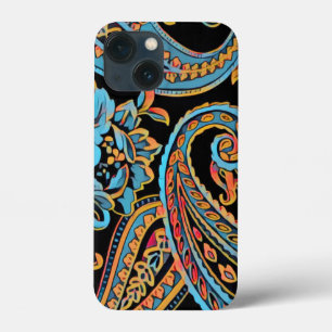 Case-Mate iPhone Case Ciel bleu et orange d'automne Vintage Paisley Coqu