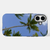 Coques Case-Mate iPhone Ciel bleu et palmiers (Verso (horizontal))