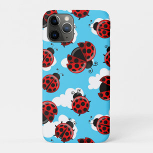 Case-Mate iPhone Case Ciel Bleu Nuages Bleu Rouge coccinelle