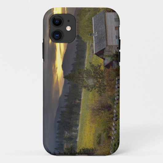 Coques Case-Mate iPhone Ciel de coucher de soleil sur des vignobles et une (Dos)