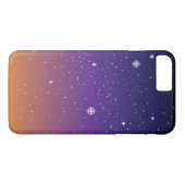 Coques Case-Mate iPhone Ciel d'étoile violet et or (Dos (Horizontal))