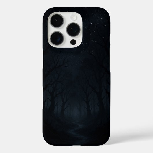 Coques Case-Mate iPhone Ciel nocturne de la forêt foncée (Verso)