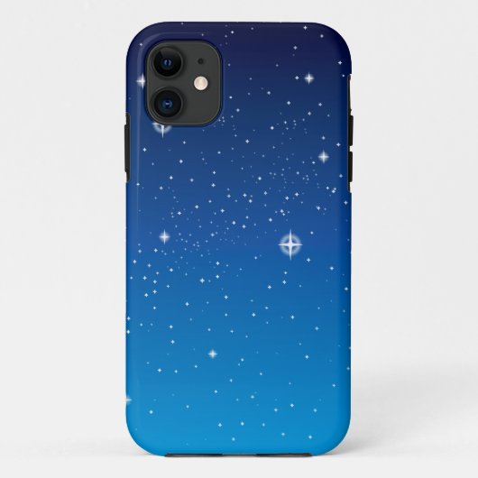 Coques Case-Mate iPhone Ciel nocturne étoilé bleu profond (Dos)