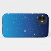 Coques Case-Mate iPhone Ciel nocturne étoilé bleu profond (Dos (Horizontal))