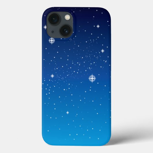 Coques Case-Mate iPhone Ciel nocturne étoilé bleu profond (Verso)