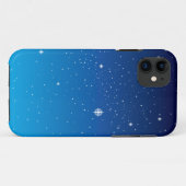 Coques Case-Mate iPhone Ciel nocturne étoilé bleu profond (Dos (Horizontal))