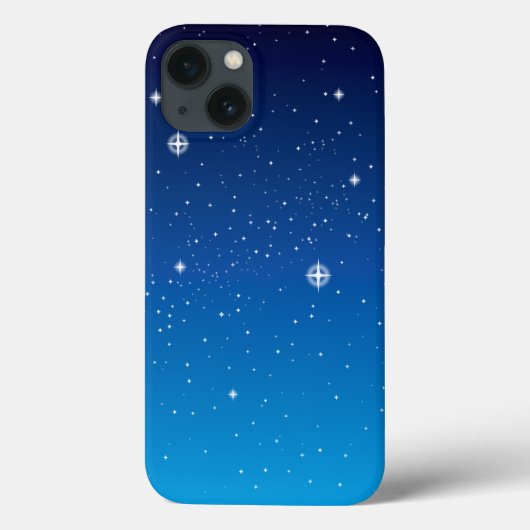 Coques Case-Mate iPhone Ciel nocturne étoilé bleu profond (Verso)