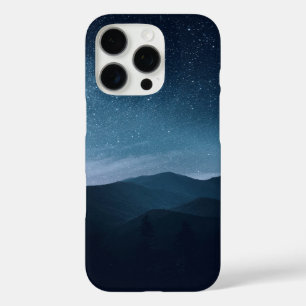 Coques iPhone 16 Pro Ciel nocturne étoilé sur la chaîne de montagnes