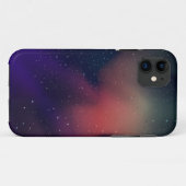 Coques Case-Mate iPhone Ciel nocturne étoilé violet (Dos (Horizontal))
