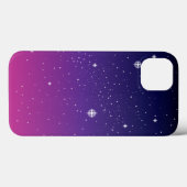 Coques Case-Mate iPhone Ciel nocturne étoilé violet foncé (Verso (horizontal))