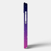 Coques Case-Mate iPhone Ciel nocturne étoilé violet foncé (Verso / Gauche)