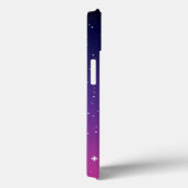 Coques Case-Mate iPhone Ciel nocturne étoilé violet foncé (Verso / Droite)