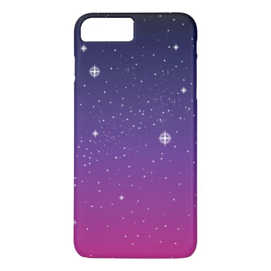 Coques Case-Mate iPhone Ciel nocturne étoilé violet foncé (Dos)