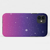 Coques Case-Mate iPhone Ciel nocturne étoilé violet foncé (Dos (Horizontal))