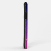 Coques Case-Mate iPhone Ciel nocturne étoilé violet foncé (Dos/Droite)