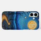 Coques Case-Mate iPhone Ciel nocturne pleine lune (Verso (horizontal))