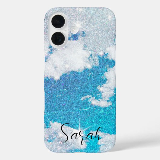 Coques Case-Mate iPhone Ciel Pailleté Et Nuages (Verso)