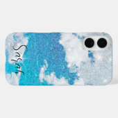 Coques Case-Mate iPhone Ciel Pailleté Et Nuages (Verso (horizontal))